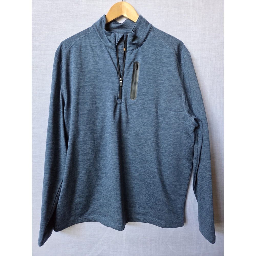 PGA Tour Pullover Golf Mens Long Sleeve Mock Neck 1/4 Zip Athletic Outdoor Large